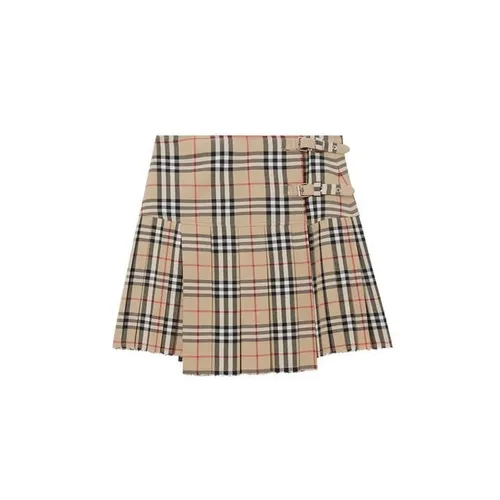 BURBERRY Zoe Mini Skirt - Beige