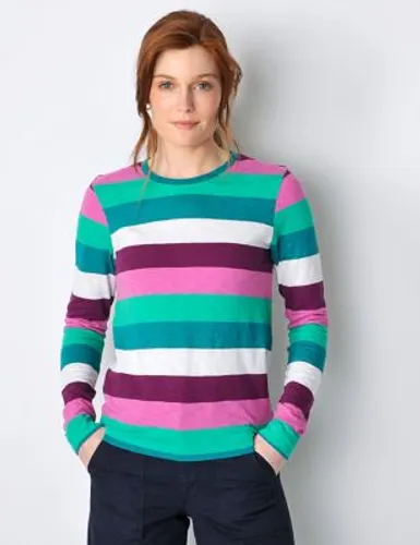 Burgs Womens Pure Cotton Striped T-Shirt - 8 - Multi, Multi