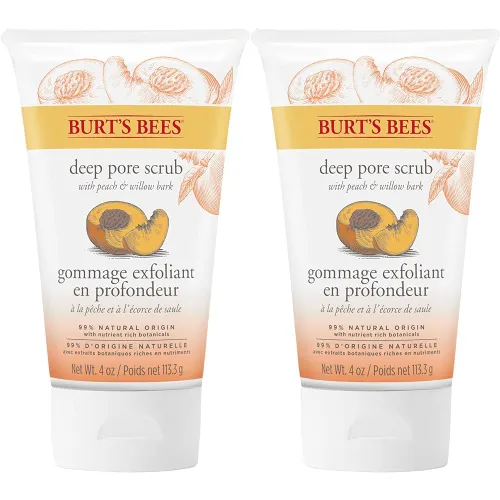 Burt's Bees 99.9% Natural Peach and Willow Bark Deep Pore