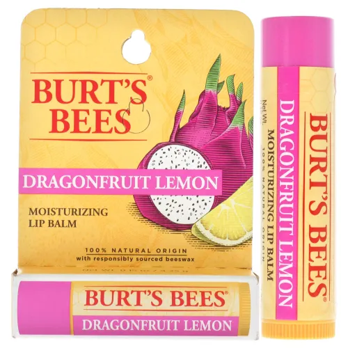 Burts Bees Dragonfruit Lemon Moisturizing Lip Balm for