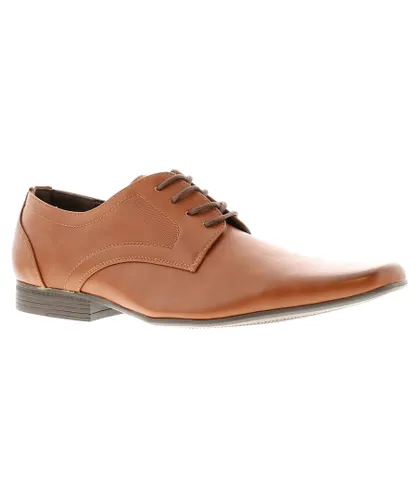 Business Class Mens Shoes Formal Smart Kewi Lace Up tan