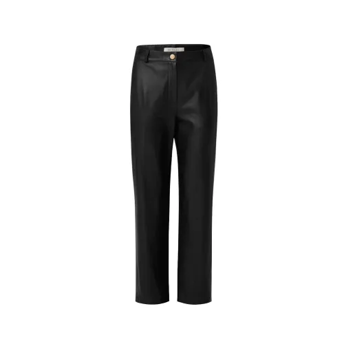 Busnel , Andie Leather Trousers ,Black female, Sizes: