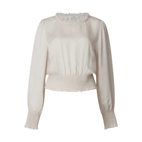 Busnel , Naomi Top - Stylish Blouse for Every Look ,Beige female, Sizes: