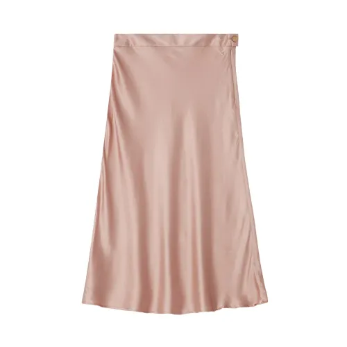 Busnel , Powder Pink Nine Skirt for Festive Season ,Pink female, Sizes: