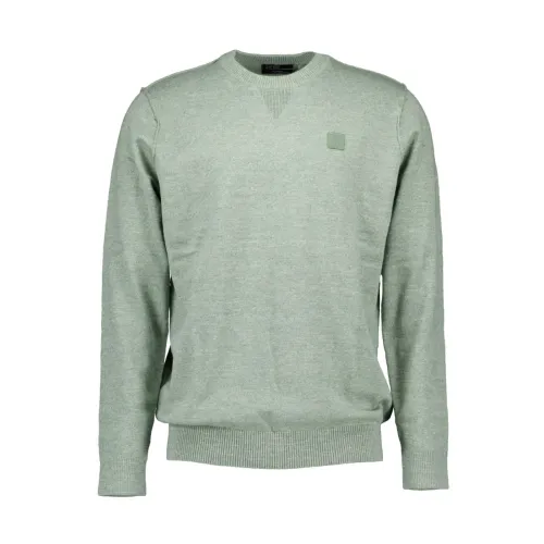 Butcher of Blue , Clifden Crew Pullovers in Dark Green ,Green male, Sizes: