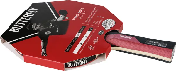 Butterfly Timo Boll Ruby Table Tennis Bat | ITTF Certified