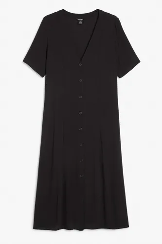 Button-up maxi dress - Black