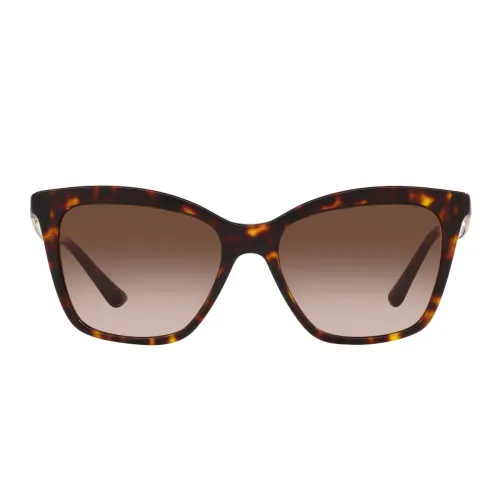 Bvlgari , Bulgari Cat-Eye Sunglasses Havana Brown ,Brown female, Sizes: