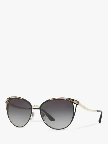 BVLGARI BV6083 Oval Sunglasses - Black - Female