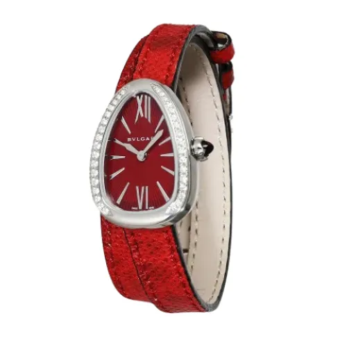 Bvlgari , Stainless Steel watches ,Red female, Sizes: ONE SIZE