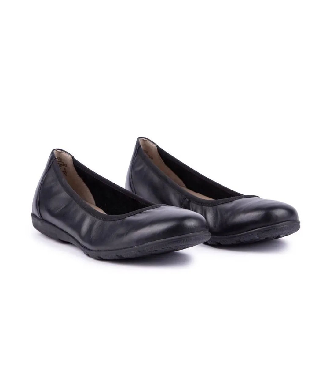 By Caprice Womens Leather Shoes - Black