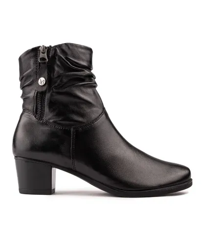 By Caprice Womens Twin Zip Boots - Black