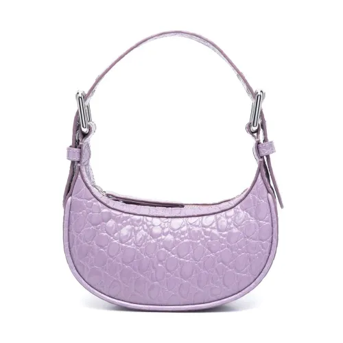 By FAR , Croco Mini Soho Bag ,Purple female, Sizes: ONE SIZE
