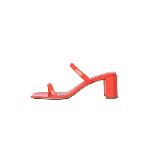By FAR , Flame High Heel Sandals ,Orange female, Sizes: