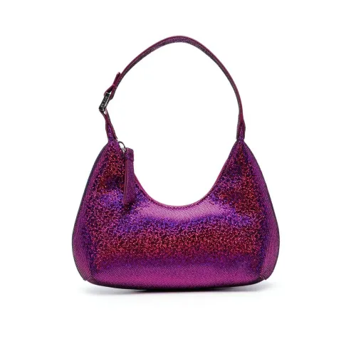 By FAR , Fuchsia Glitter Shoulder Bag ,Pink female, Sizes: ONE SIZE