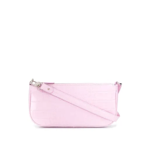 By FAR , Rachel Crocodile-Effect Shoulder Bag ,Pink female, Sizes: ONE SIZE