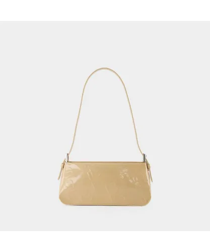 By Far Womens Dulce Hobo Bag - - Kraft - Patent Leather - Beige - One Size