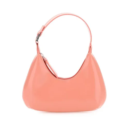 By FAR , Yellow Hobo Bag with Zipper ,Pink female, Sizes: ONE SIZE