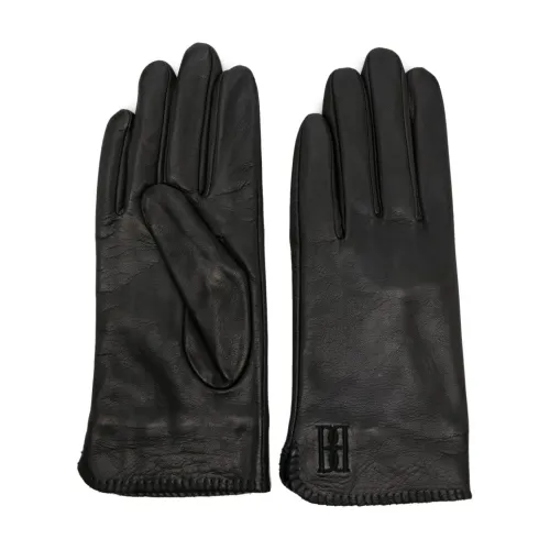 By Malene Birger , Black Ginny Gloves ,Black female, Sizes: