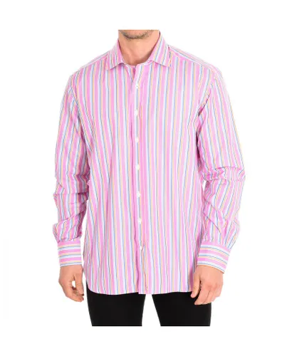 Cafe Coton Mens NEFLIER6 long sleeve shirt - Multicolour Cotton
