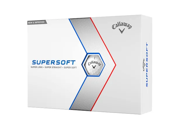 Callaway Golf Supersoft Golf Ball 2023 White Hybrid