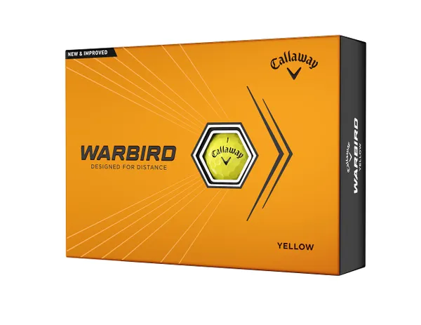 Callaway Golf Warbird Golf Ball Yellow 2023