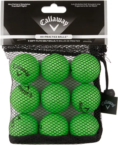 Callaway HX Soft Practice Ball (Pack of 9) - Green
