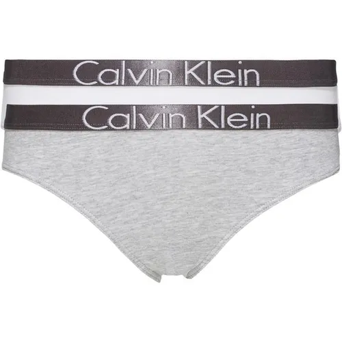 Calvin Klein 2 Pack Junior Bikini Briefs - Grey