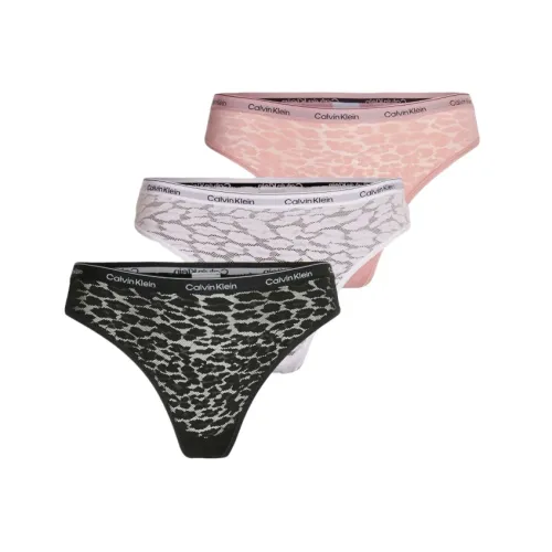 Calvin Klein , 3-Pack Lace Brazilian Panties in 3 Colors ,Multicolor female, Sizes:
