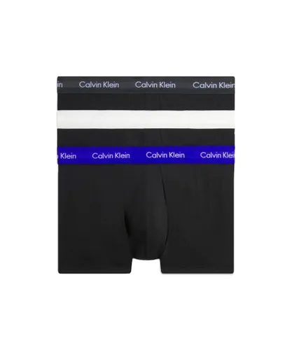 Calvin Klein 3 Pack Mens Cotton Stretch Low Rise Trunk - Black
