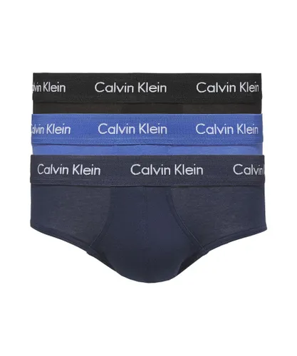 Calvin Klein 3 Pack Mens Hip Briefs - Multicolour Cotton