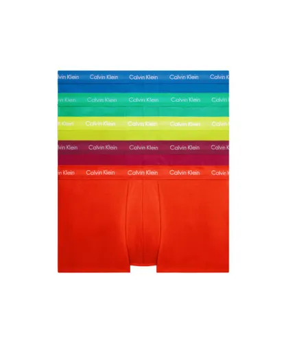 Calvin Klein 5 Pack Mens Low Rise Trunk Big & Tall - Multicolour