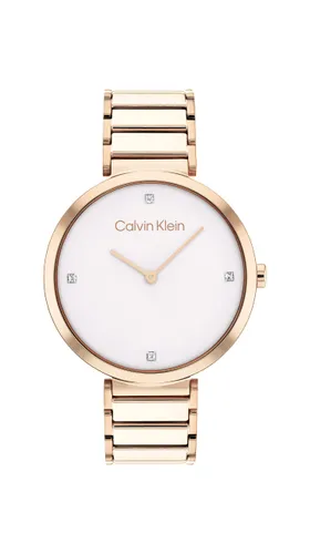 Calvin Klein Analogue Quartz Watch for women with Rose gold