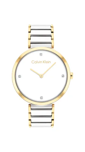 Calvin Klein Analogue Quartz Watch for Women with Two-Tone