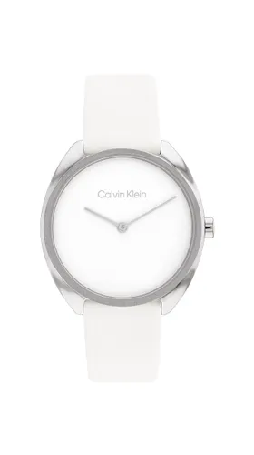 Calvin Klein Analogue Quartz Watch for women with White