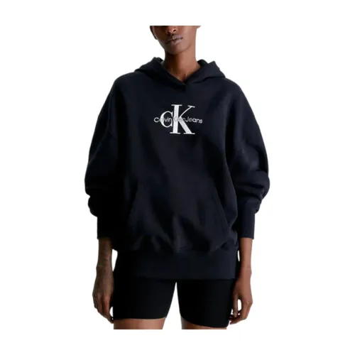 Calvin Klein , Archival Monologue Sweatshirt ,Black female, Sizes: