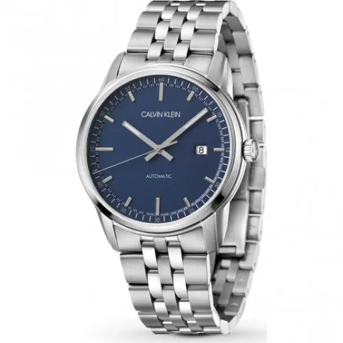 Calvin Klein , Automatic Women`s Watch with Blue Dial ,Gray female, Sizes: ONE SIZE