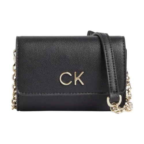 Calvin Klein , Black Crossbody Strap Bag ,Black female, Sizes: ONE SIZE