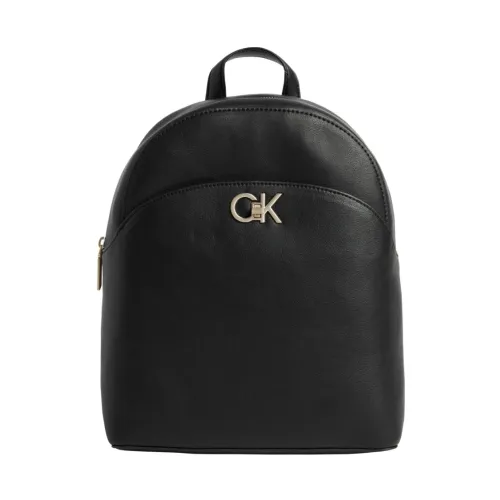 Calvin Klein , Black Domed Backpack ,Black female, Sizes: ONE SIZE