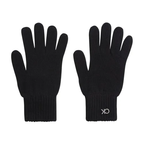 Calvin Klein , Black Knit Gloves for Women ,Black female, Sizes: ONE