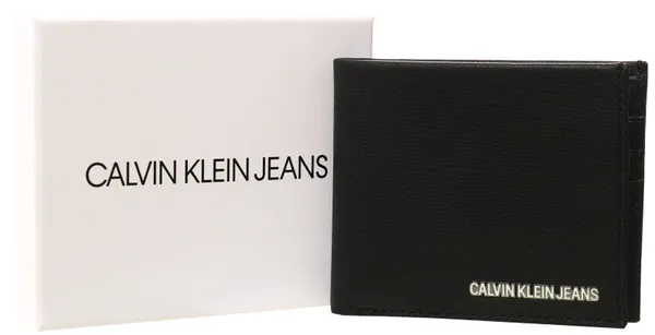 Calvin Klein Black Leather Billfold Wallet