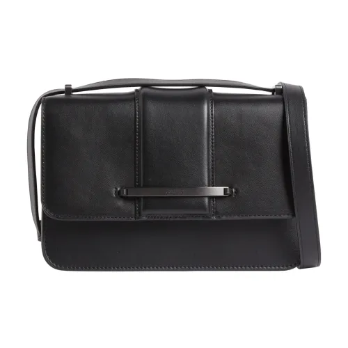 Calvin Klein , Black Shoulder Bag with Bar Hardware ,Black female, Sizes: ONE SIZE