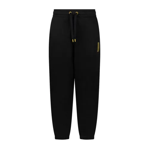 Calvin Klein , Black Tracksuit Trousers Fleece Elasticated Cuffs ,Black male, Sizes: