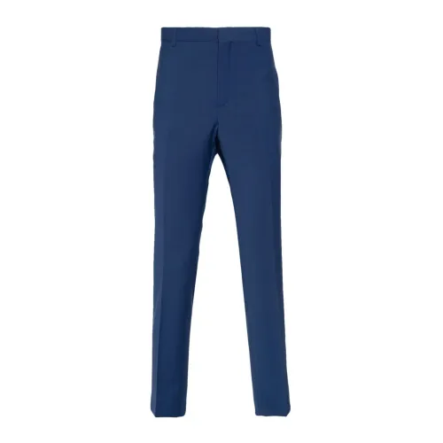 Calvin Klein , Blue Wool Blend Tailored Trousers ,Blue male, Sizes: