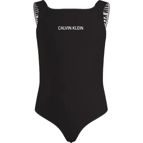 Calvin Klein Calvin Klein Logo Swimsuit - Black