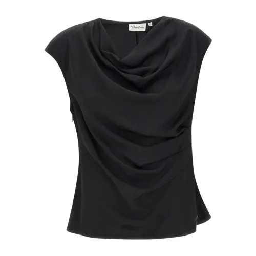 Calvin Klein , Calvin Klein Shirts Black ,Black female, Sizes:
