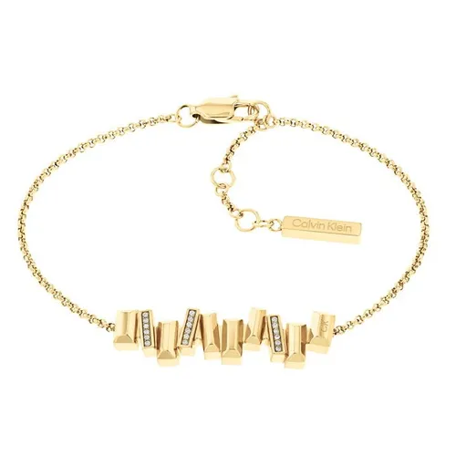 Calvin Klein Calvin Klein Women's Gold IP Crystal Bracelet - Gold