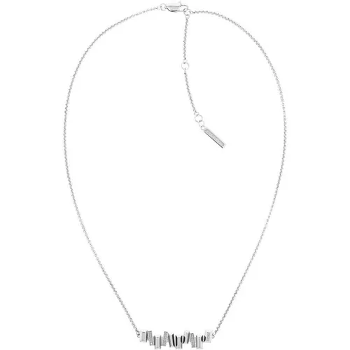 Calvin Klein Calvin Klein Women's Stainless Steel Crystal Necklace - Silver
