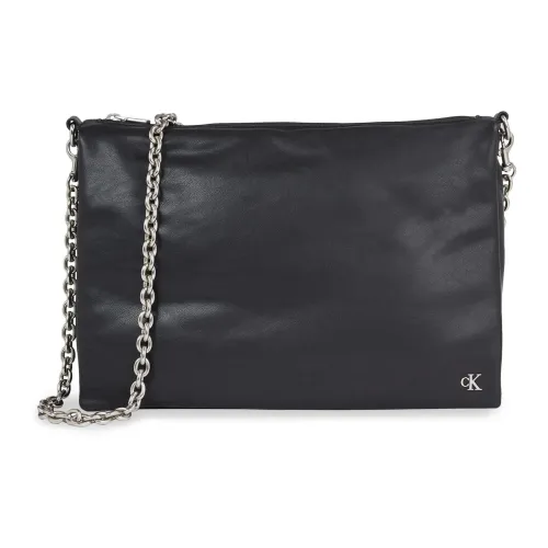 Calvin Klein , Chain Shoulder Bag Spring/Summer Collection ,Black female, Sizes: ONE SIZE