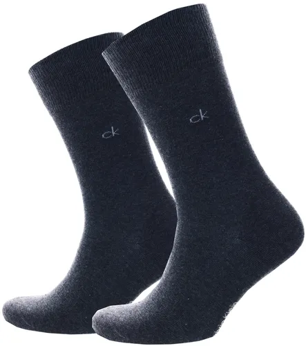 Calvin Klein Charcoal 2 Pack Crew Knitted Sock
